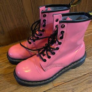 WORN Pink Dr. Martens
